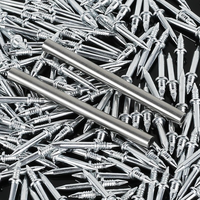 200Pcs Double-Head Skirting Thread Seamless Nail, Double-Headed Nails, Double Headed