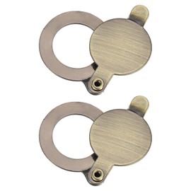 PATIKIL 9/16" Peephole Cover,Door Peephole Protector Privacy Door Viewer Cover for Home Security Apartment Hotel,Bronze 2pcs