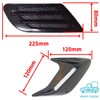 Morytrade Hood Dummy Duct Universal Aero Fender Emblem Car Auto