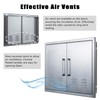 ZHAIUPON Outdoor Kitchen Double Doors, 30" W21 H Stainless Steel