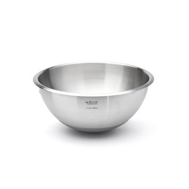 de Buyer - Halbkugelförmige Schlagschüssel aus Edelstahl mit Silikonboden - Durchmesser 30 cm - 3373.30