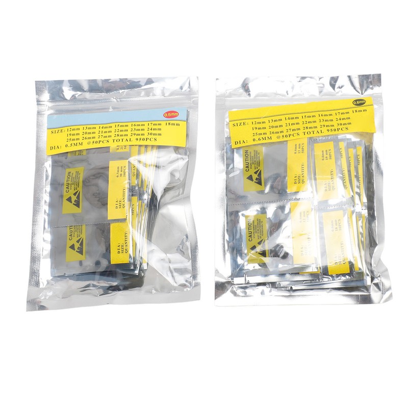 1900PCS O Ring Watch Back Gasket Rubber Washers Set 0.5mm