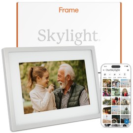 Skylight Digital Picture Frame - WiFi Enabled with Load from Phone Capability, Touch Screen Digital Photo Frame Display - Customizable Gift for Friends and Family - 10 Inch Silver