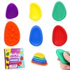Pack of 6 Fidget Toys, Sensory Stones, Stress Relief Toy,