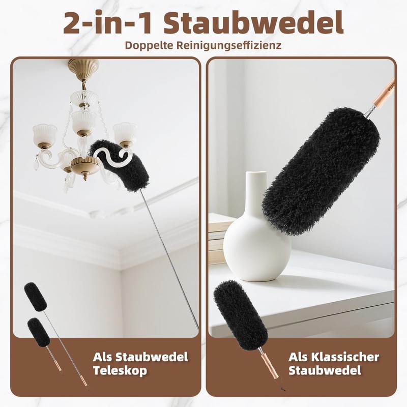 Loveco Bendable Duster Set, with Telescopic Duster Extendable up to