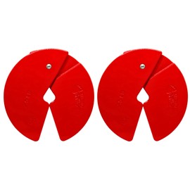 Micro Gainz Dumbbell Fractional 2.5 lb Weight Plate, Ideal for Micro Loading, (Choose Color) 2 Piece Fractional Weight Plates, Designed for Dumbbell Training, Made In USA (Red)