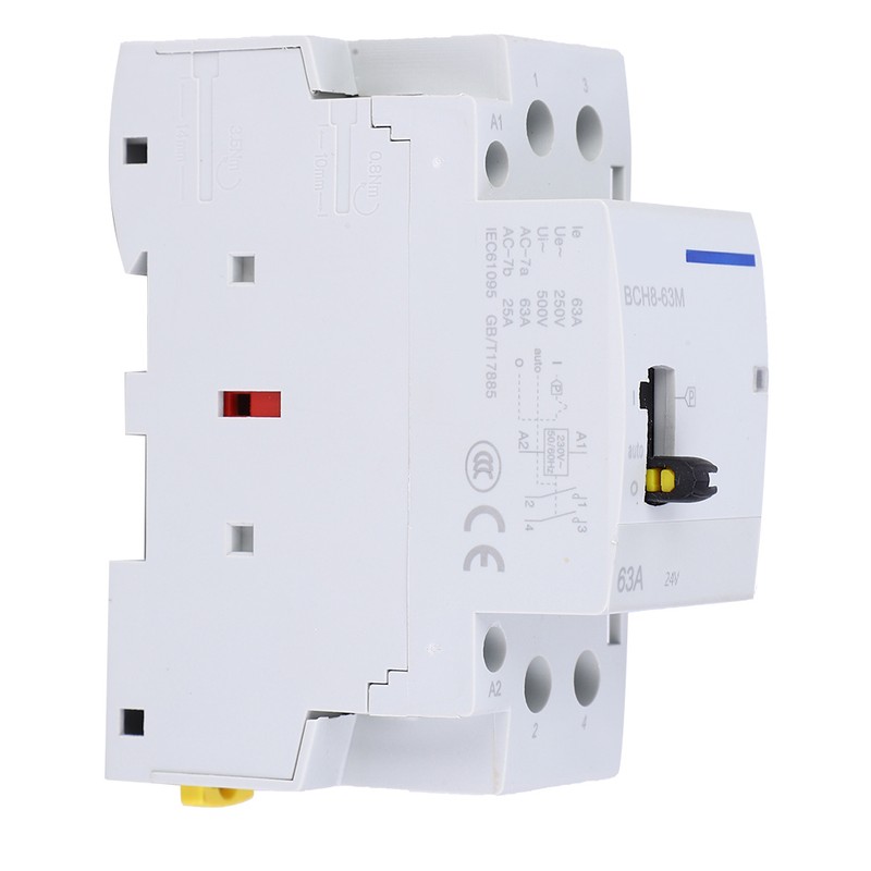 BCH8-63M 2P 63A 24V DIN Rail Household AC Contactor with