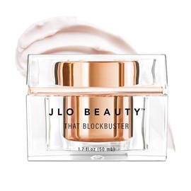 JLO BEAUTY Hidratante facial hidratante con ácido hialurónico y péptidos para pieles secas, normales y mixtas, hidratante facial de día y noche para mujeres, que Blockbuster, 1.7 onzas