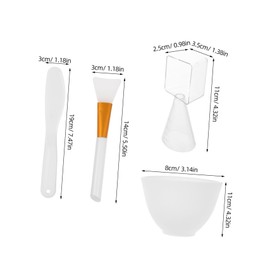 Ipetboom 1 Set Facial Mask Set Facial Mask Bowl Facial Bowl Facial Mask Mixing Spatula Mask Bowl Mask Applicator Portable Mask Bowl Skincare Mixing Spatula Beauty Salon Bowl Plastic