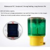 Solar Strobe Warning Light Flashing Lamp: 360 Degree Super Bright