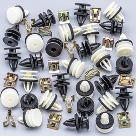 Rexka 15 Sets Door Trim Panel Retainer Clips Kits for GM Chevy Buick GMC Hummer Avalanche Malibu Silverado Tahoe Trailblazer GMC Envoy Sierra Suburban Yukon 11519031 11519032 11588650
