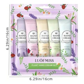 \set 5 Cremas De Manos Hidratantes Florales Y Plants Suaves