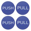 PATIKIL 2Set Push Pull Door Stickers, 3in Push and Pull