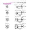 LOVME Earrings Studs Set for Women Men, Hypoallergenic 316L Stainless