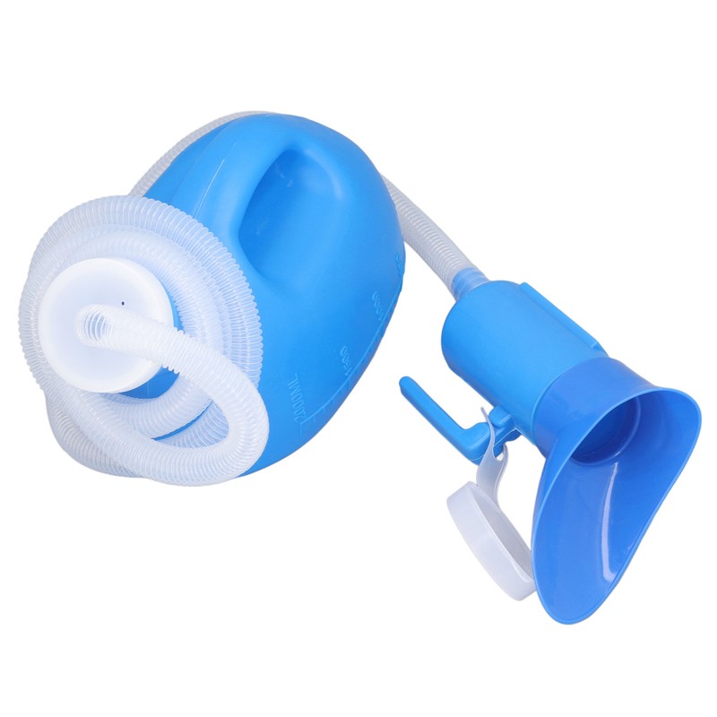 Male Urine Bottle 2000ml Ergonomic Large Opening Strong Plastic Large