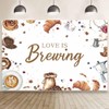 MEHOFOND 8x6ft Coffee Bridal Shower Backdrop Love is Brewing Wedding Photography Background Coffee Brunch Tea Bachelorette Engagement Party Decor Fall in Love Bride to Be Party Banner Photo Props