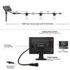 SUNTHIN 100ft Solar String Light Outdoor, USB Rechargeable Patio Solar