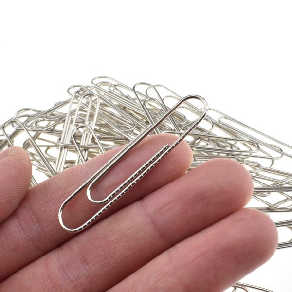 HAHIYO Paperclips Nonskid Large Sturdy 2” Length Paper Clips with