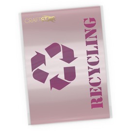 Recycling Sign Stencil - Recycle Symbol Stencil Temlate - 17 x 12.8 cm