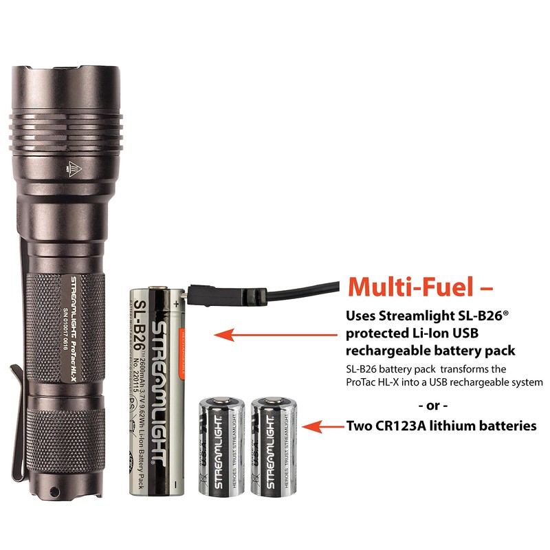 Streamlight 88064 ProTac HL-X 1000-Lumen 27100-Candela Handheld Tactical LED Flashlight,