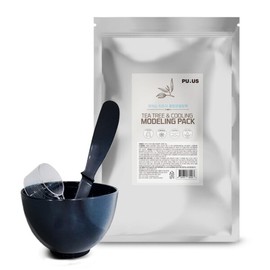 백퍼센트퓨어 퓨어스 티트리 모델링 팩 1kg 스파출라볼 계량컵 팩도구 3종 포함 100% Pure Pure Tea Tree Modeling Pack 1kg with Spatula, Bowl, Measuring Cup, and 3 Pack Tools Included