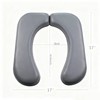 Universal Waterproof Leather Toilet Seat Cushion, Raised Padded Design, Soft