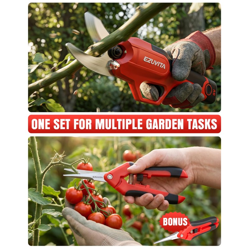 EZUVITA Cordless Electric Pruning Shears