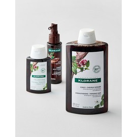 Klorane [클로란] 퀴닌 샴푸 400ml + 퀴닌 세럼 100ml + 퀴닌 샴푸 100ml (두피 안티에이징) [KLORANE] Quinine Shampoo 400ml + Quinine Serum 100ml + Quinine Shampoo 100ml (Scalp Anti-Aging)