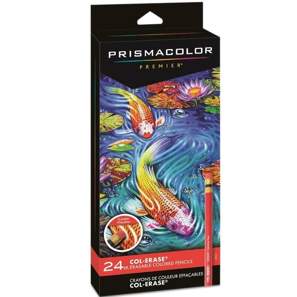 Prismacolor Col-erase Erasable Colored Pencil Set - 24 Assorted Colors - 20517