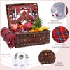 Neti Neti Wicker Picnic Basket for 4 with Insulated Cooler