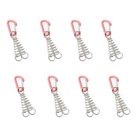 D STONE Anchor Pegs, Deck Pegs, Wood, Deck, Tent Clip, Parasolterp, Camping, Universal Hardware, Clasp, Compatible (8 Red)