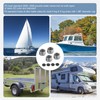4pcs 1.98" Trailer Axle Dust Cap Cup Grease Cover Hub