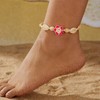 Shell Ankle Bracelet Set for Women,Boho Adjustable Beads Anklet Pack