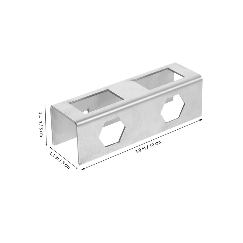 SHOWERORO 3Pcs Under Desk Laptop Holder Metal Mount Bracket for