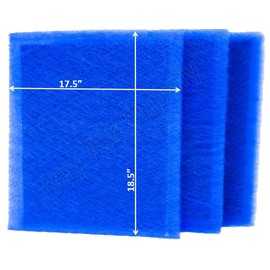 RayAir Supply 20x20 MicroPower Guard Air Cleaner Replacement Filter Pads (3 Pack) BLUE