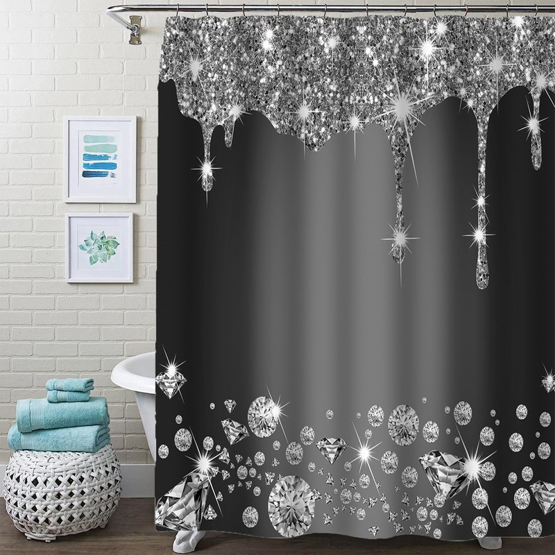FAIRYGATE Shower Curtains Popular Bath Bathroom Luxury Glamorous Fabric Modern