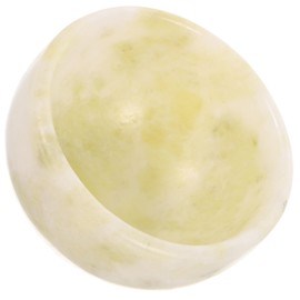 Beavorty Delicate Jade Shaving Bowl for Men Small Soap Container Slip Design for Home Barber Use Convenient Shaving Bowl for Natural Shaving Cream