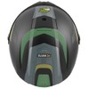 FC-Moto FF114B Zeron Helmet, Matte Black/Green, XS
