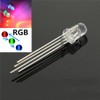 XMGKMN 1000Pcs Multicolor 4pin 5mm RGB Led Diode Light Round