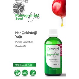 Oleora Nar Çekirdeği Yağı, Sabit Yağ, (Pomegranate Seeds Oil) Carrier Oil, Pure 100 mL