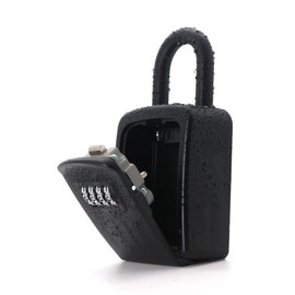 Protable Key Storage Security Lock,V-Resourcing® Door Knob Mounted Re-settable 4 Digit Combination Lock Box,to Share and Secure Keys for Home,Office,Garage, Airbnb etc