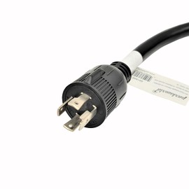 Parkworld 691845 Power Adapter Cord 4-Prong Generator 30A Locking L14-30P Male to RV 50 AMP 14-50R Female with Handle (1FT)