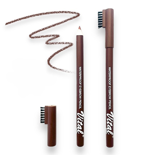 Natural Definer Eyebrow Pencil With Brush -2 in 1 Precise