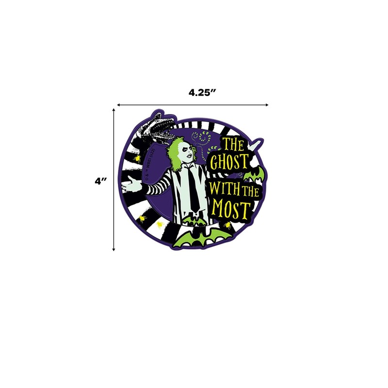 Beetlejuice Ghost with The Most Embossed Metal Magnet - Fun