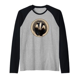 Badgers Badger Raglan Baseball Tee
