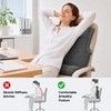 3-in-1 Lumbar Support Pillow with Headrest for Recliner, Memory Foam