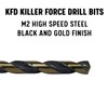 Drill America 7/64" High Speed Steel Black & Gold KFD
