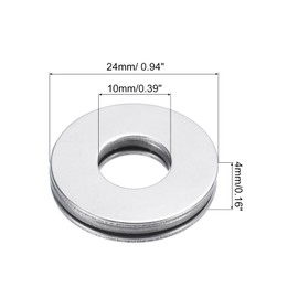 QUARKZMAN 2pcs AXK1024 2AS Axial Needle Roller Bearing with Washers 0.39" ID 0.94" OD 0.16" Thickness Lawnmower Truck Power Steering Chrome Steel