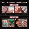 Makartt 500pcs Long Stiletto Nail Tips Full Cover False Nails