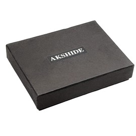 AKSHIDE Mens RFID Blocking Vintage Genuine Distressed Leather Notecase Wallet with Credit Card Slots AKSHIDE-1015 (Brown)